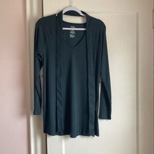 Sonoma Maternity Top Forest Green Size Medium
